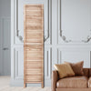 VEVOR Wood Room Divider, 6 Panel Wood Folding Privacy Screen, 66.9 Inches Tall Indoor Louvered Partition Divider, Portable Decoration Screen, for Room Separation, Home, Office, Restaurant & Bedroom