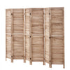 VEVOR Wood Room Divider, 6 Panel Wood Folding Privacy Screen, 66.9 Inches Tall Indoor Louvered Partition Divider, Portable Decoration Screen, for Room Separation, Home, Office, Restaurant & Bedroom