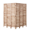 VEVOR Wood Room Divider, 6 Panel Wood Folding Privacy Screen, 66.9 Inches Tall Indoor Louvered Partition Divider, Portable Decoration Screen, for Room Separation, Home, Office, Restaurant & Bedroom