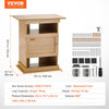 VEVOR Aquarium Stand, 20 Gallon Fish Tank Stand, 25.2 x 15.7 x 28.3 in MDF Turtle Tank Stand, 167.6 lbs Load Capacity, Reptile Tank Stand with Storage, Cabinet and Hardware Kit, Basswood Color