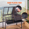 VEVOR Tortoise Habitat, Wooden Tortoise House Indoor & Outdoor, Rolling Tortoise Enclosure with Light Stand, Reptile Enclosure Small Animal Cage with Stand Legs, Wheels, for Gecko, Lizard, Snake