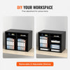 VEVOR Wood Literature Organizer, 12 Compartments, File Sorter with Removable Shelves, Mailboxes Slot for Office Home Classroom Mailrooms Organization, EPA Certified, Black