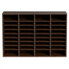 VEVOR Literature Organizers, 36 Compartments Office Mailbox with Adjustable Shelves, Wood Literature Sorter 39.3x12x26.8 inches for Office, Home, Classroom, Mailrooms Organization, EPA Certified Brown