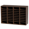 VEVOR Literature Organizers, 36 Compartments Office Mailbox with Adjustable Shelves, Wood Literature Sorter 39.3x12x26.8 inches for Office, Home, Classroom, Mailrooms Organization, EPA Certified Brown