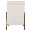 VEVOR Accent Chair, High Back Mid Century Modern Armchair with Solid Wood Frame and Non-Slip Legs, Upholstered Leisure Chair with Linen Fabric and 5.3 in Thickened Cushion, for Living Room, Bedroom