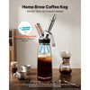 VEVOR Nitro Cold Brew Coffee Maker 17 oz Nitrogen Dispenser System, Home Brew Coffee Keg, Portable Nitrogen Infuser with Dispenser and Pressure Relieving Valve, Gift for Coffee Lovers