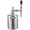 VEVOR Nitro Cold Brew Coffee Maker 68 oz Nitrogen Dispenser System, Home Brew Coffee Keg, Portable Nitrogen Infuser with Dispenser and Pressure Relieving Valve, Gift for Coffee Lovers
