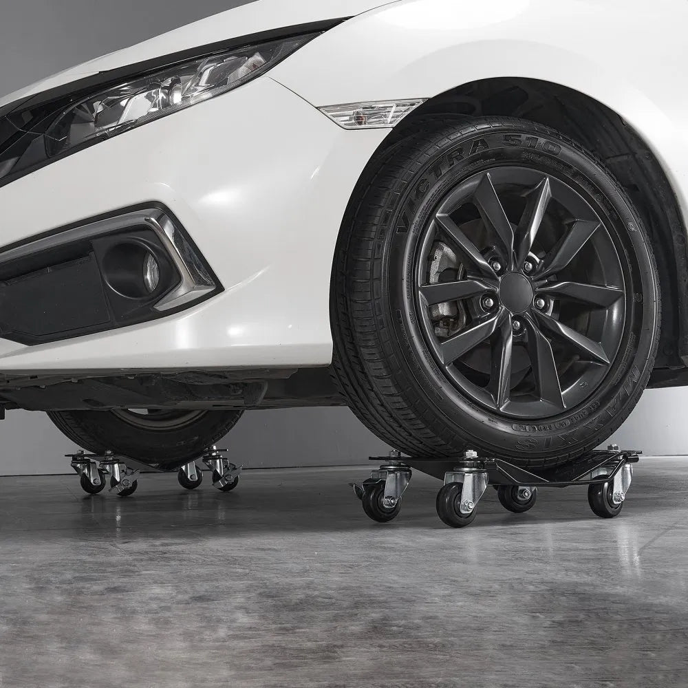 VEVOR Wheel Dolly, 6000 lbs/2722 kg Car Moving Dolly, Wheel Dolly Car Tire Stake Set of 4 Piece, Heavy-duty Car Tire Dolly Cart Moving Cars, Trucks, Trailers, Motorcycles, and Boats
