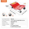 VEVOR Wheel Dolly, 8000 lbs Capacity Heavy-Duty Steel Car Mover, Wheel Dolly Car Tire Stake Set with Brakes, Vehicle Moving Cart Moving Cars, Trucks, Trailers, Motorcycles, and Boats, Set of 4, Red