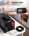 32.8 ft remote cable and remote control display infographic (noise under 60 dB)