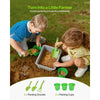 VEVOR Mud Kitchen, Outdoor Mud Kitchen for Kids, Wood Outdoor Play Kitchens with Stoves, Hooks, Sinks, Planting Shovels, Spatulas, Handle, Cookware Pots and Accessories, Play with Water and Sand