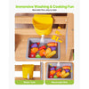VEVOR Mud Kitchen, Outdoor Mud Kitchen for Kids, Wood Outdoor Play Kitchens with Spoons, Sink, Tank, Sunshade Canopy, Shovels, Cookware Pots and Accessories, Wooden Play Kitchens for Home, Lawn