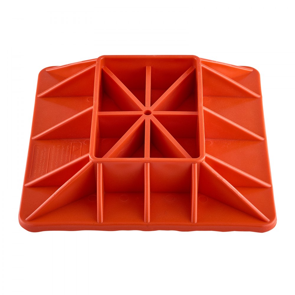 VEVOR High Lift Jack Base and Handle Keeper, 11.6" x 11.6" Off Road Jack Stand Base with 7000 Pound Capacity, Heavy-Duty Farm Jacks Support Stand for Most Jacks with 7.3" x 4.7" Base, Red