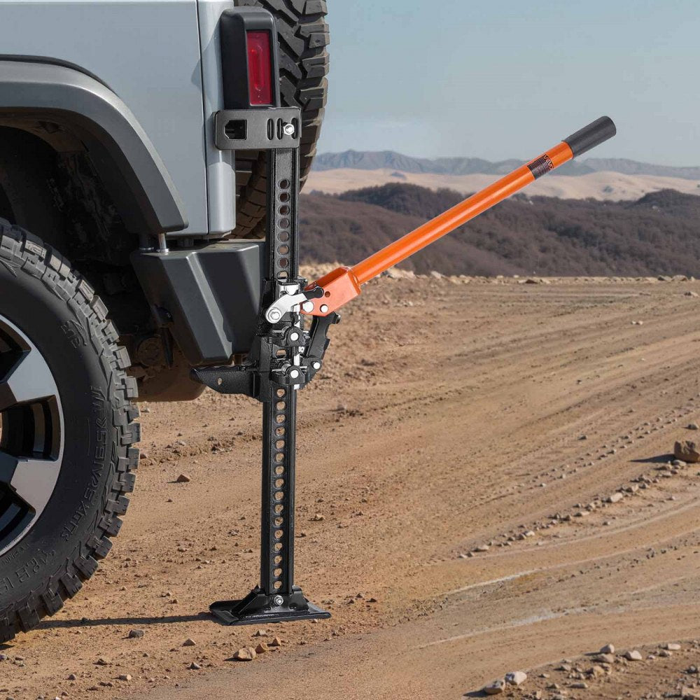 VEVOR Farm Jack, 33" Utility High Lift Farm Jack, 3.18 Ton (7,000 lbs) Capacity Ratcheting Off Road Utility Jacks, Heavy-Duty Lift Jacks with 5.12"-28" Lifting Range for Tractor, Truck, SUV