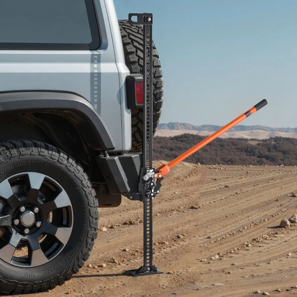 VEVOR Farm Jack, 48" Utility High Lift Farm Jack, 3.18 Ton (7,000 lbs) Capacity Ratcheting Off Road Utility Jacks, Heavy-Duty Lift Jacks with 5.12"-42.5" Lifting Range for Tractor, Truck, SUV