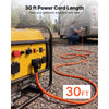 VEVOR 50 Amp Generator Cord, 30 Feet, 125/250V RV Power Cord NEMA 14-50P to SS2-50R with Twist Lock, Grip Handle, Heavy Duty 6AWG/3 + 8AWG/1 Generator Cable, for RV Camper Generator to House, Orange