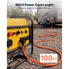VEVOR 50 Amp Generator Cord, 100 Feet, 125/250V RV Power Cord NEMA 14-50P to SS2-50R with Twist Lock, Grip Handle, Heavy Duty 6AWG/3 + 8AWG/1 Generator Cable, for RV Camper Generator to House, Orange
