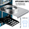 VEVOR Manual Tea Cup Sealer Machine, 300-500 Cup/h Manual Boba Tea Sealer Machine, Blue Boba Tea Sealing Machine, 90/95mm Cup Diameter Cup Sealing Machine with Heating Technology for Bubble Milk Tea