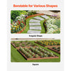 VEVOR Steel Landscape Edging, 10 Packs 40 x 4.5 in Weather-Resistant & Pre-Rust Metal Landscape Edging, Bendable Garden Edging Border, Heavy Duty Lawn Edging, Flower Bed Yard Pathway Divider