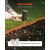 VEVOR Steel Landscape Edging, 10 Packs 40 x 4.5 in Weather-Resistant & Pre-Rust Metal Landscape Edging, Bendable Garden Edging Border, Heavy Duty Lawn Edging, Flower Bed Yard Pathway Divider