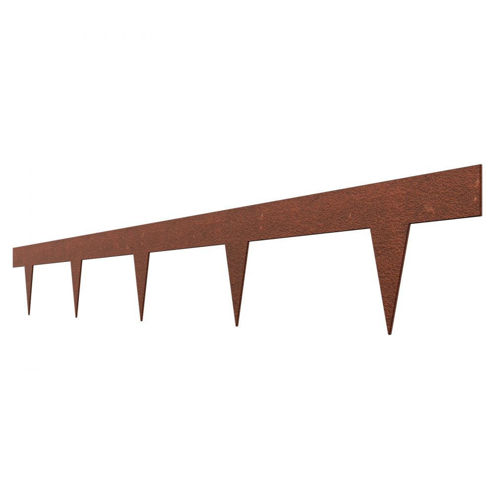 VEVOR Steel Landscape Edging, 10 Packs 40 x 4.5 in Weather-Resistant & Pre-Rust Metal Landscape Edging, Bendable Garden Edging Border, Heavy Duty Lawn Edging, Flower Bed Yard Pathway Divider
