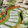 VEVOR Steel Landscape Edging, 6 Packs 40 x 6 in Weather-Resistant & Pre-Rust Metal Landscape Edging, Bendable Garden Edging Border, Heavy Duty Lawn Edging, Flower Bed Yard Pathway Divider