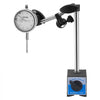 VEVOR Dial Test Indicator with Dual Rod Stand and Storage Case, 0.001 inch Accuracy, 0-1 inch Range, Fine Adjustable Long Arm, Non-Magnetic Centering Rods for Machine Set-Up, Narrow Area Measurement