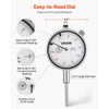 VEVOR Dial Test Indicator with Magnetic Flexible Base Stand, 0.001 inch Accuracy, 0-1 inch Range, Fine Adjustable Long Arm, Professional for Machine Set-Up, Narrow Area Measurement, Easy to Read