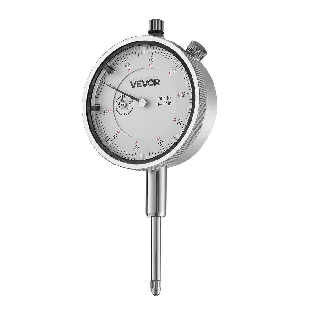 VEVOR Dial Test Indicator, 0.001 inch Accuracy, 0-1 inch Measuring Range, Easy to Read Large Dial, Professional for Internal Diameter Measurement, Runout Detection, Flatness Inspection