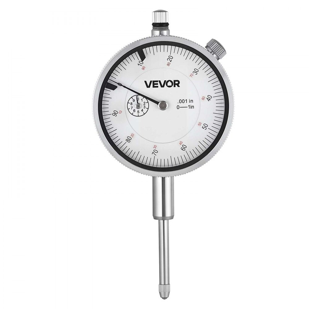 VEVOR Dial Test Indicator, 0.001 inch Accuracy, 0-1 inch Measuring Range, Easy to Read Large Dial, Professional for Internal Diameter Measurement, Runout Detection, Flatness Inspection