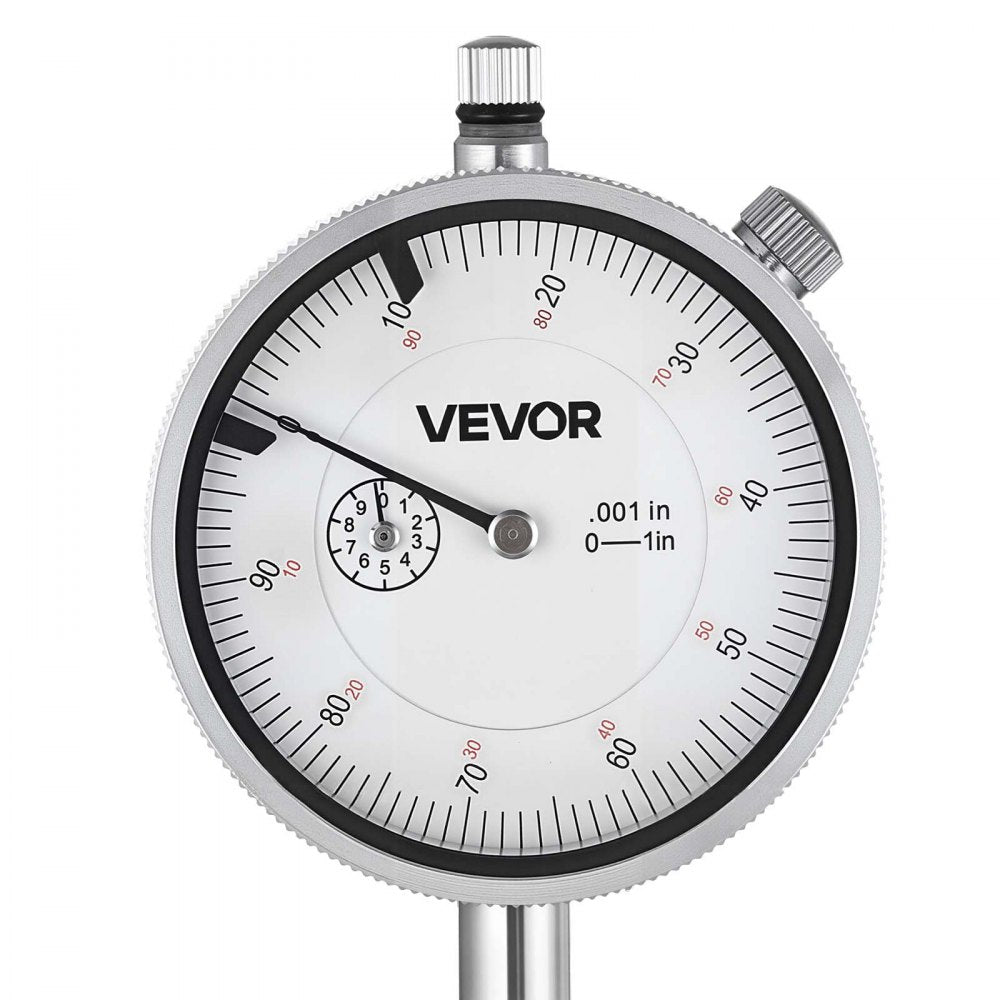 VEVOR Dial Test Indicator, 0.001 inch Accuracy, 0-1 inch Measuring Range, Easy to Read Large Dial, Professional for Internal Diameter Measurement, Runout Detection, Flatness Inspection