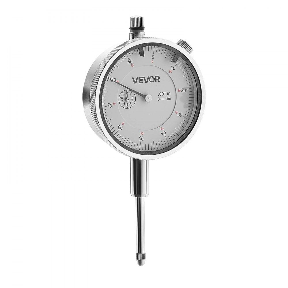 VEVOR Dial Test Indicator, 0.001 inch Accuracy, 0-1 inch Measuring Range, Easy to Read Large Dial, Professional for Internal Diameter Measurement, Runout Detection, Flatness Inspection