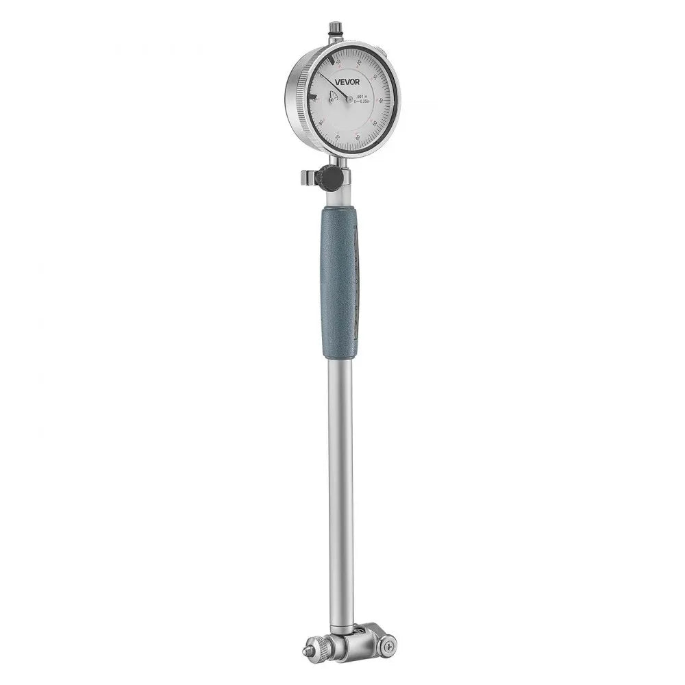 VEVOR Dial Test Indicator and Bore Gauge Measuring Tool Set, Dial Indicator 0.001 inch Accuracy, 2-6 inch Bore Range with Rod, Storage Case, Anvils for Industrial Machining Measurements