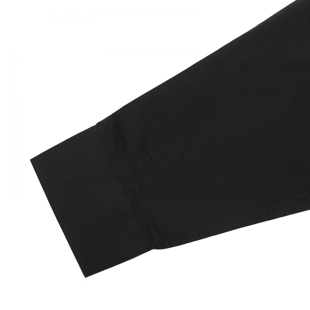 VEVOR Men's Button Up Shirt, Mens Long Sleeve Wrinkle-free Button Down Dress Shirts, Slim Fit Soft Stretch Fabric for Business Casual or Formal, Work, Wedding, Dinner, Black, L Size