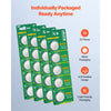 VEVOR CR2450 Lithium Battery, 20 Count (Pack of 4) Lithium Coin Battery, Non-Mercury and Anti-Swallow Designed, Long Lasting 3V CR 2450 Cell Batteries, for Key Fobs, Glucometers, and Other Devices
