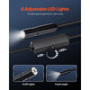 VEVOR Endoscope Camera with Light, 1920P HD Borescope for Android & IOS, 8 LED Lights Inspection Camera with 16.4FT Semi-Rigid Cable, 2X Zoom, IP67 Waterproof Snake Scope Camera for Auto, Plumbing