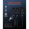 VEVOR Endoscope Camera with Light, Dual Lens Borescope for Android & IOS, 1920P HD Inspection Camera with 8 + 1 LED Lights, 2X Zoom, 10FT Snake Cable, IP67 Waterproof Snake Camera for Auto, Plumbing