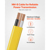 VEVOR NM-B Wire, 14AWG/2C Non-Mettalic Residential Indoor Electrical Wire with Ground, PVC Sheathed High-Purity Copper Core Cable, for Outlets, Switches, Other Loads & Lighting Wiring Project(100 ft)