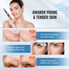 VEVOR Professional Microneedling Pen, Electric Derma Pen with 6PCS Disposable Cartridges, 6 Variable Speed Skin Care Beauty Device with LCD Display and 0-2.5mm Adjustable Needle Length