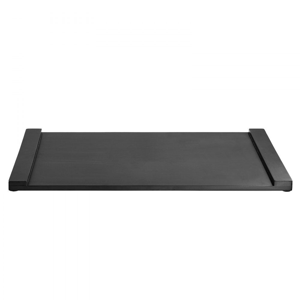 VEVOR Noodle Board Stove Cover, Stove Top Covers for Gas Burners & Electric Stove, Pine Wood Cutting Board with Built-in Handles, RV Stovetop Cover/ Kitchen Sink Cover for Counter Space & Tray, Black