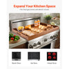 VEVOR Noodle Board Stove Cover, Stove Top Cover Board for Gas Burner & Electric Stove, Acacia Wood Cutting Board with Built-in Handles, RV Stovetop Cover/ Kitchen Sink Cover for Counter Space & Tray