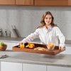 VEVOR Noodle Board Stove Cover, Stove Top Cover Board for Gas Burner & Electric Stove, Acacia Wood Cutting Board with Built-in Handles, RV Stovetop Cover/ Kitchen Sink Cover for Counter Space & Tray