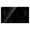 VEVOR Induction Cooktop, 1800W Electric Countertop Burner, 2 Burner Touch Control Stove, Built-in Induction Cooktop with 9 Power Settings, Child Safety Lock, Timer, Glass Surface