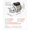 VEVOR DEF Transfer Pump, 10.5 GPM, Diaphragm Irrigation Self Priming Electric Water Pump for Diesel Exhaust Fluid Automotive Urea Oil, 110V, 375W, 26.25 ft Lift, for Liquid Transportation Refueling