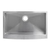 VEVOR 33-inch Kitchen Undermount Single Bowl Sinks, Stainless Steel Drop-In Farmhouse Basin with Accessories, Household Dishwasher Sinks for RV, Prep Kitchen, Laundry Room, Bar
