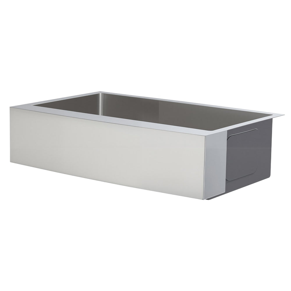 VEVOR 33-inch Kitchen Undermount Single Bowl Sinks, Stainless Steel Drop-In Farmhouse Basin with Accessories, Household Dishwasher Sinks for RV, Prep Kitchen, Laundry Room, Bar