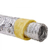 VEVOR Dryer Vent Hose, 6'' Insulated Flexible Duct 25FT Long with 2 Duct Clamps, Heavy-Duty Three Layer Protection for HVAC Heating Cooling Ventilation and Exhaust, R-4.2 Flame Resistance Value