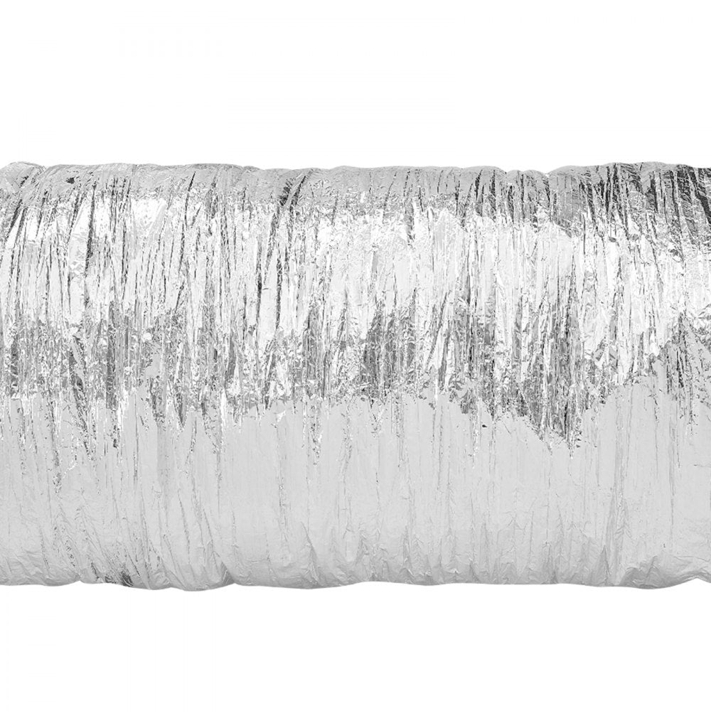VEVOR Dryer Vent Hose, 6'' Insulated Flexible Duct 25FT Long with 2 Duct Clamps, Heavy-Duty Three Layer Protection for HVAC Heating Cooling Ventilation and Exhaust, R-6.0 Flame Resistance Value