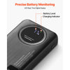 VEVOR Portable Charger, with Built-in Cables, 10000 mAh Travel Battery Pack, 6 Outputs 3 Inputs Fast Charging Power Bank with USB Type-C Micro-B Input, Smart LED Display, for iPhone, Samsung, Android