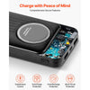 VEVOR Portable Charger, with Built-in Cables, 10000 mAh Travel Battery Pack, 6 Outputs 3 Inputs Fast Charging Power Bank with USB Type-C Micro-B Input, Smart LED Display, for iPhone, Samsung, Android